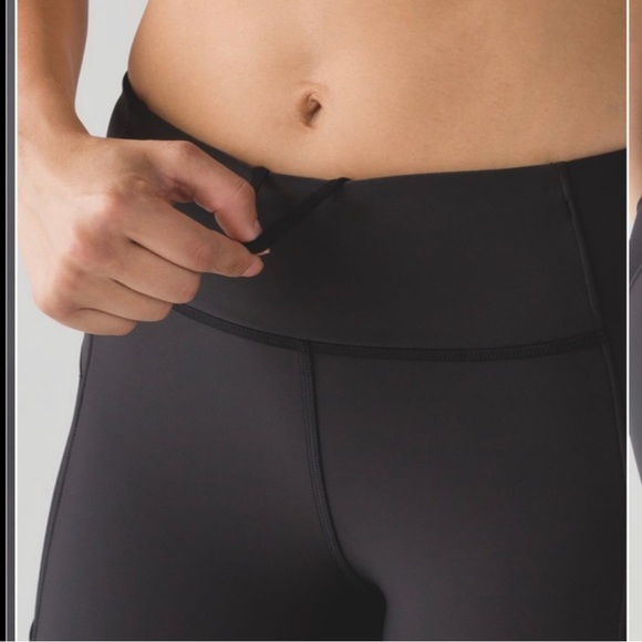 LULULEMON Sleet Sprinter Tights Leggings Pants Black Reflective Running Fleece - Picture 12 of 16